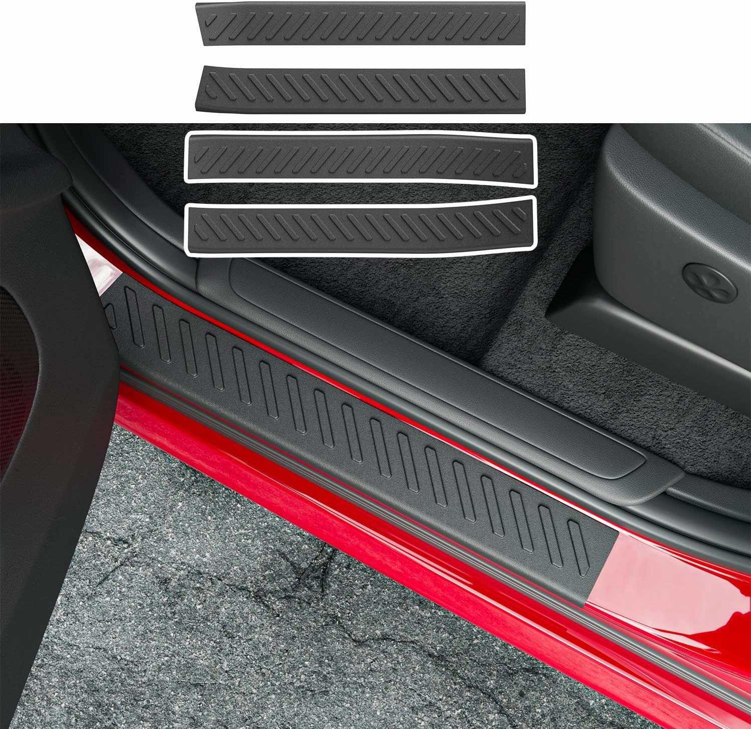 Door Sill Protector Compatible with 2016-2025 Dodge Durango Door Entry Guard Sill Guard Entry Protector Replacement for 2016-2025 Dodge Durango Accessories