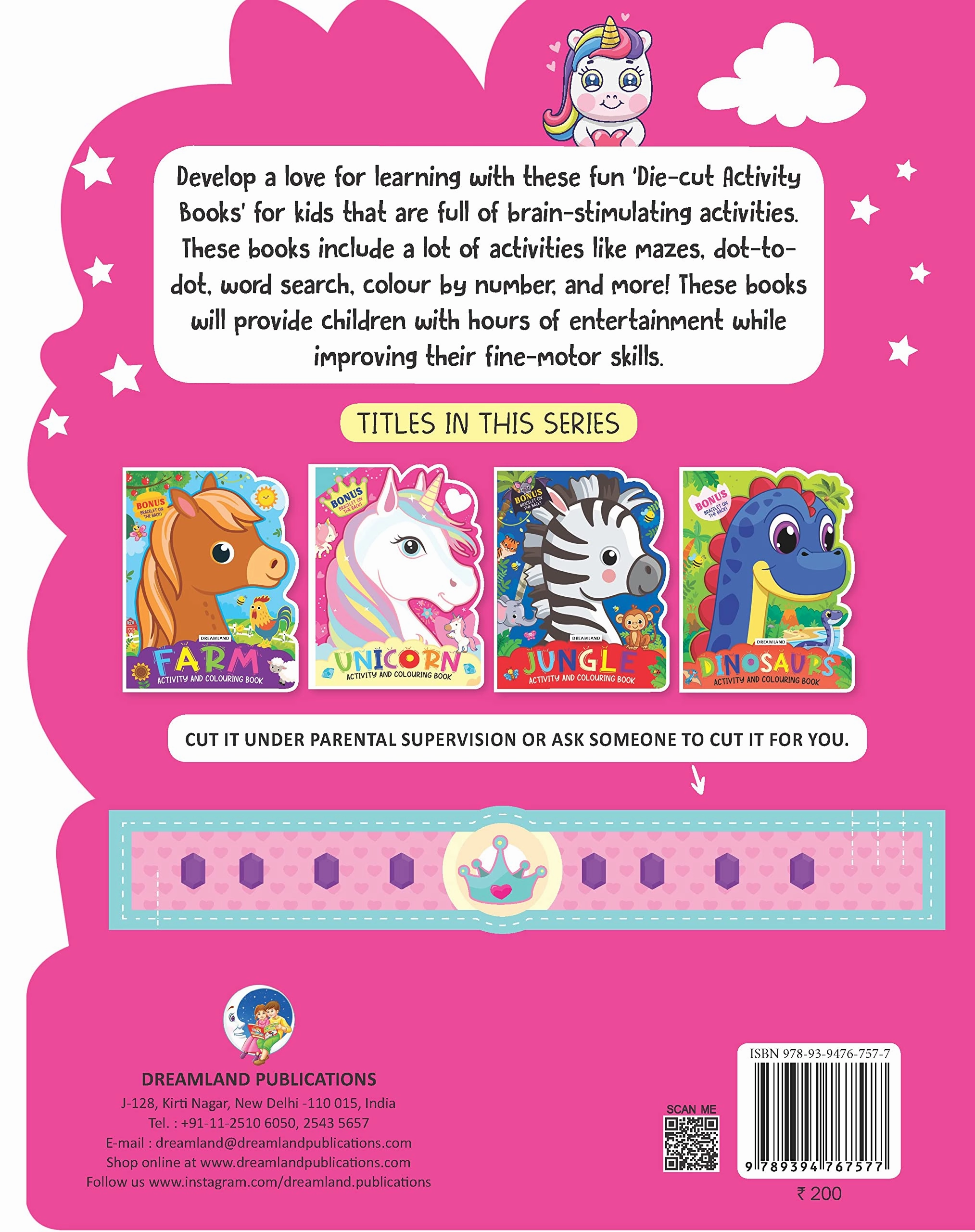 Dreamland Unicorn Activity and Colouring - An Activity Book for Kids Ages 2 