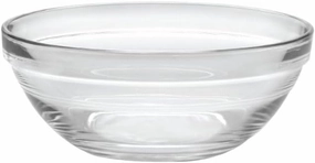 Duralex Lys clear Stackable Bowl, Diameter - 5 1/2”, Height - 2 1/4”, Capacity -16 7/8 oz - 50 cl, pack of 6