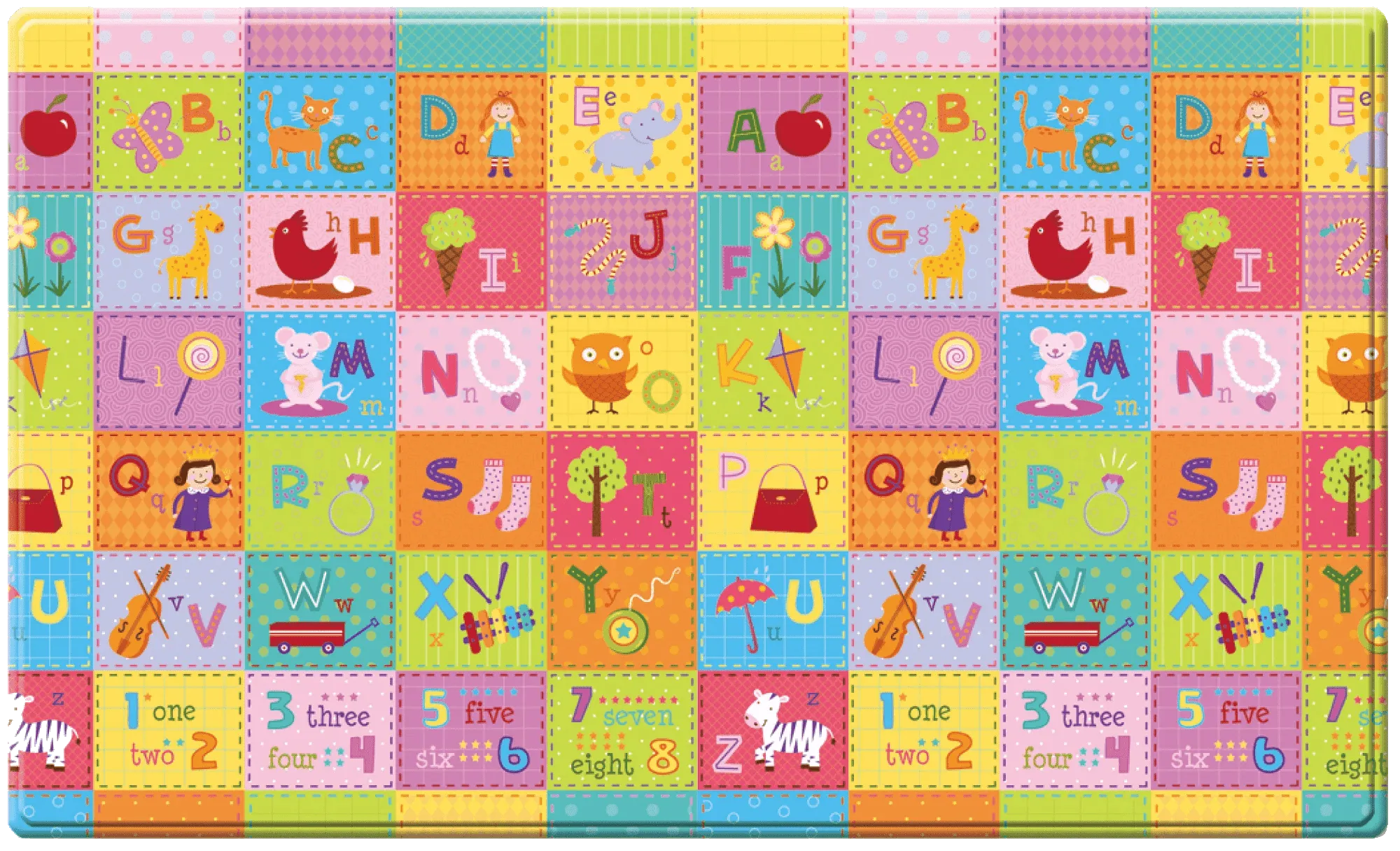 Dwinguler Baby, Toddler & Kids Playmat - Large, Zoo