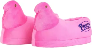 Easter Pink Peeps Plush Slippers for Adults - Soft Cozy House Shoes with Anti-Slip Soles - Easter Basket Stuffer L/XL
