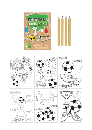 Eco Friendly Mini Football Colouring Set
