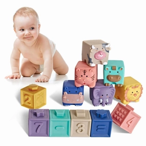 EcoWonder Soft Touch Cognitive Blocks Toy Set