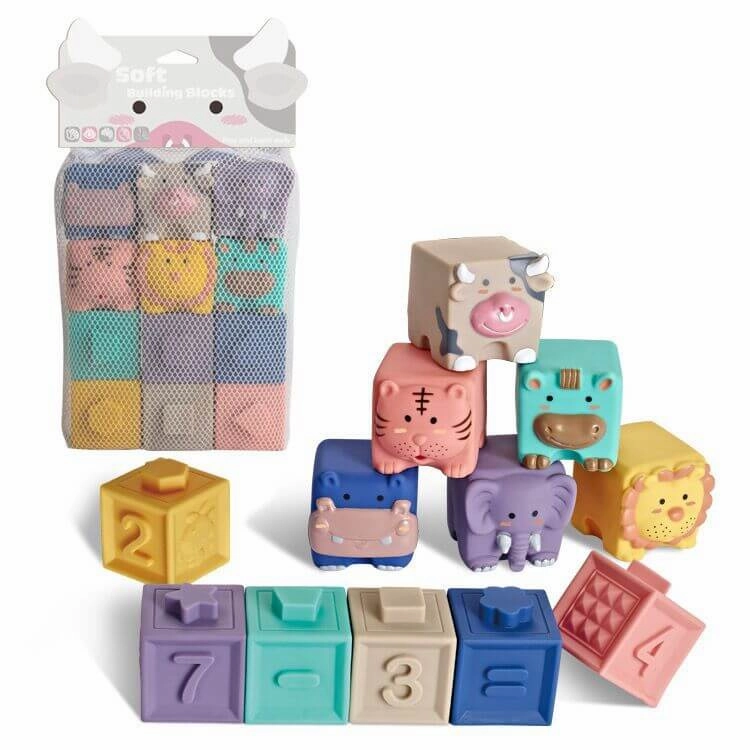 EcoWonder Soft Touch Cognitive Blocks Toy Set