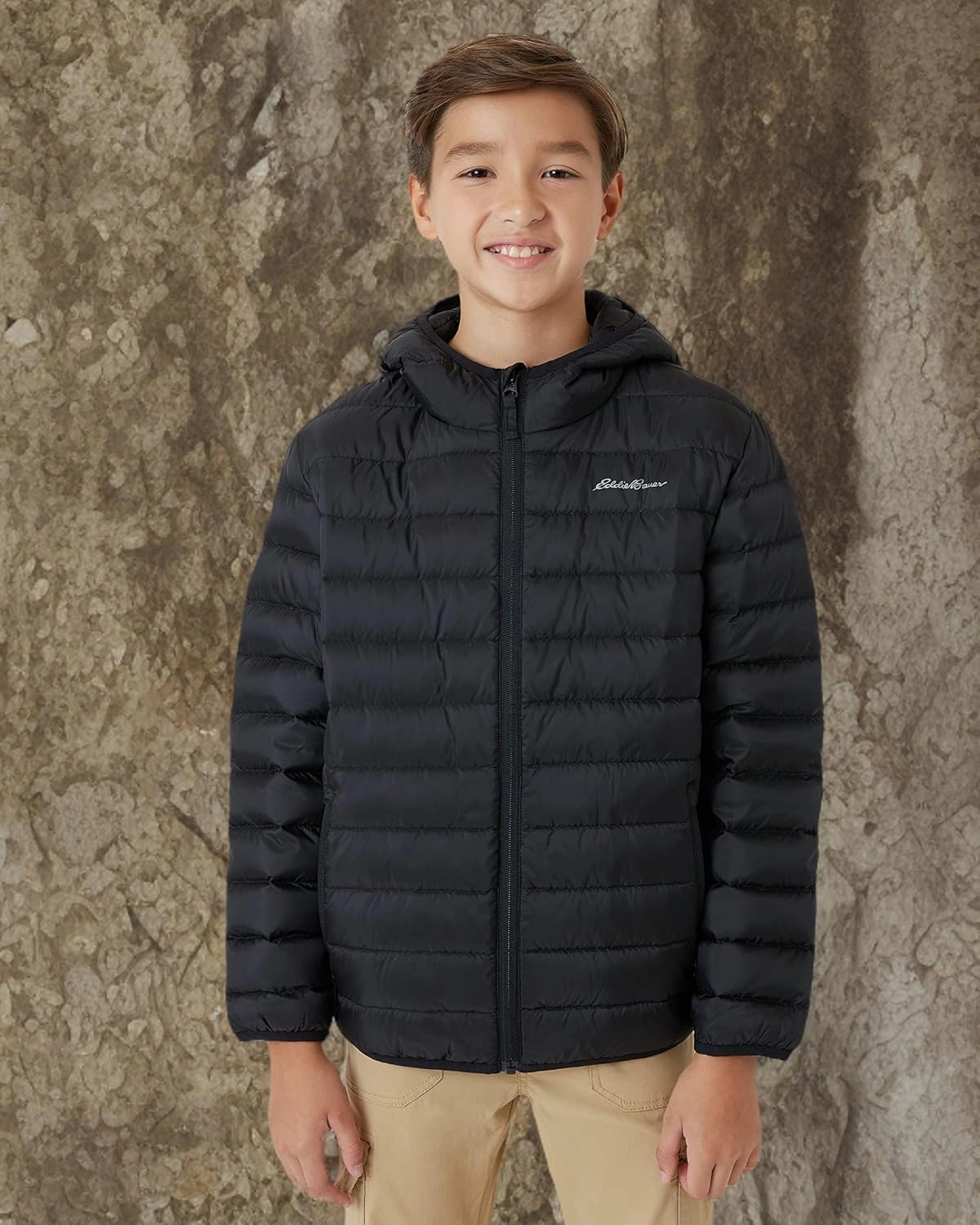 Eddie Bauer Boys' Jacket - CirrusLite Weather Resistant Down Coat for Boys - Insulated Quilted Bubble Puffer (3-20)