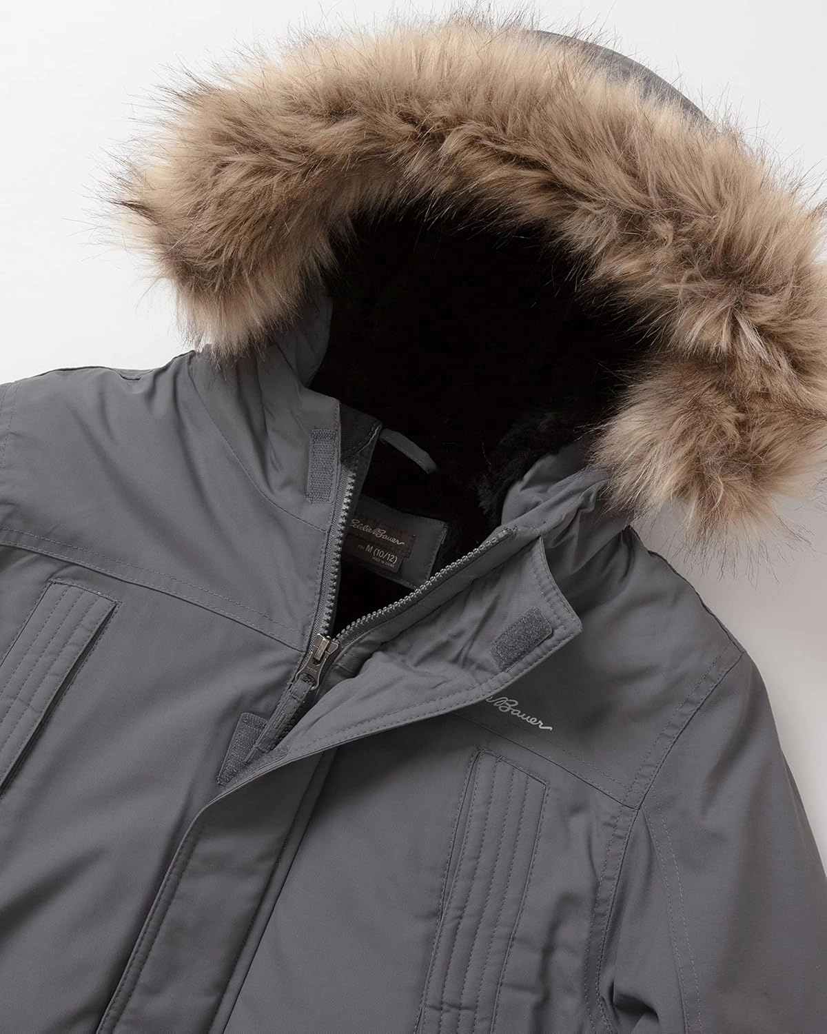 Eddie Bauer Boys' Winter Coat – Waterproof Heavyweight Down Parka Jacket with Faux Fur Hood (3-20)