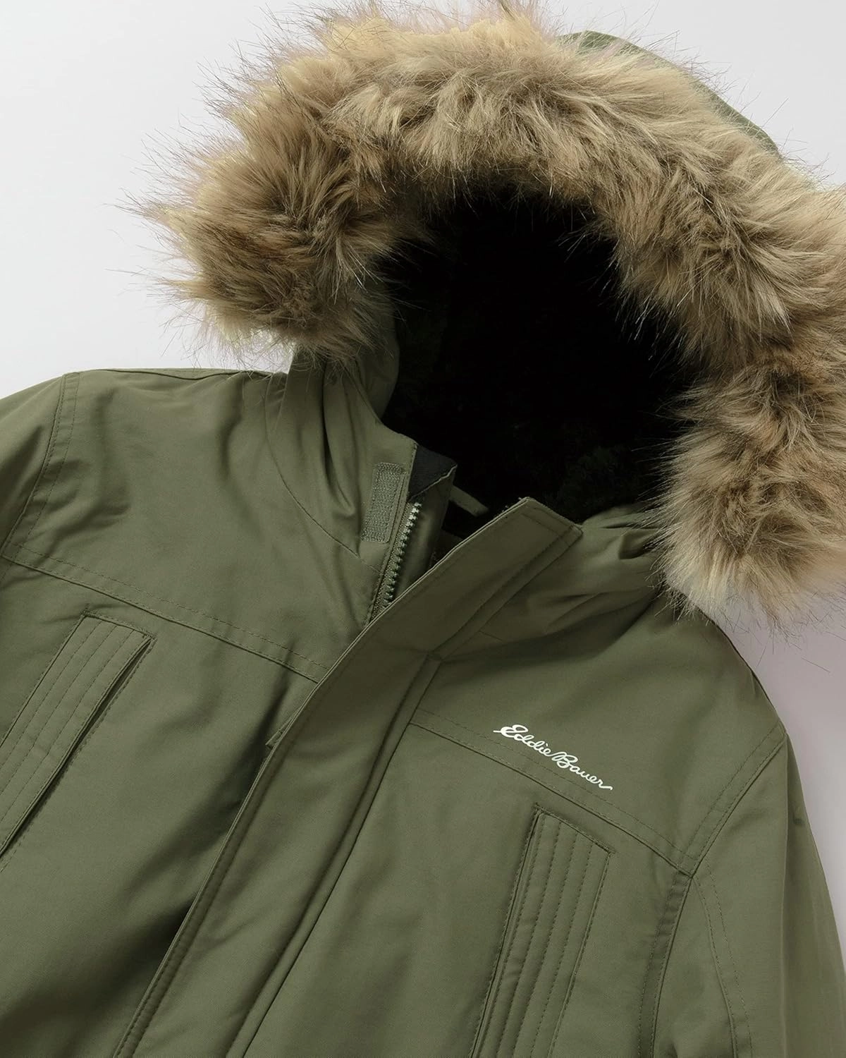 Eddie Bauer Boys' Winter Coat – Waterproof Heavyweight Down Parka Jacket with Faux Fur Hood (3-20)