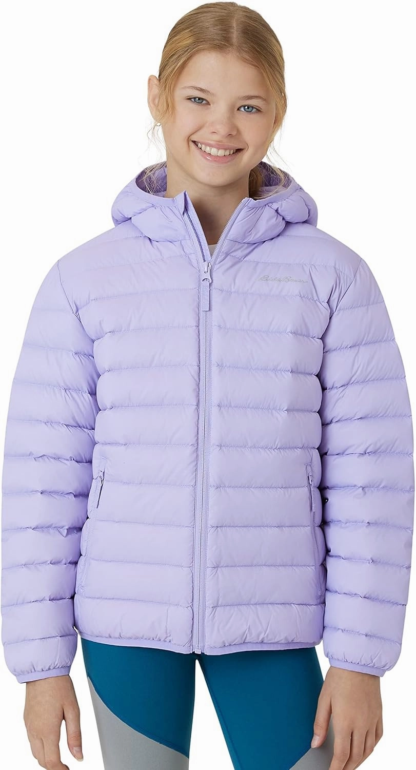 Eddie Bauer Girls' Jacket - CirrusLite Weather Resistant Down Coat for Girls - Insulated Quilted Bubble Puffer (3-20)