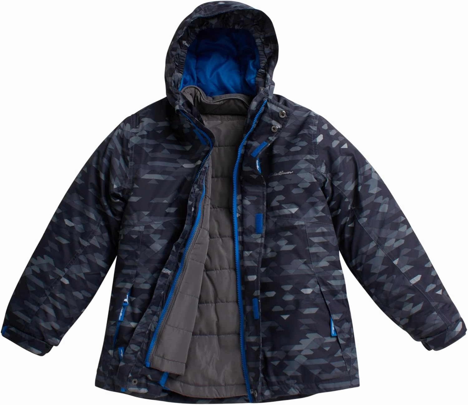 Eddie Bauer Kids' Ski Jacket - Waterproof 3 in 1 Insulated Coat with Removable Shell Jacket for Boys and Girls (3-16)