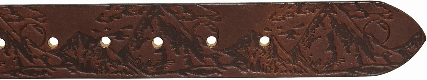 Eddie Bauer Men's Leather Belt | Casual | Everyday | Jeans | Trousers | Chinos | Metal Buckle