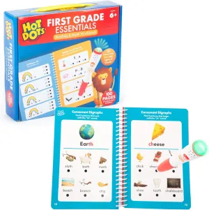 Educational Insights Hot Dots First Grade Workbook: Math & Reading - Learning Activities for Kids Ages 6 , Classroom & Teacher Must Haves