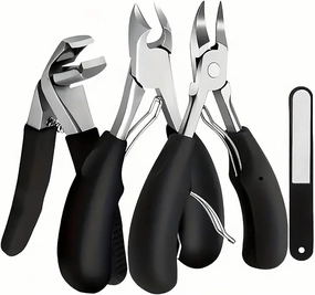Elderly Thick Nail Toenail Clippers Nail Clippers Set, Professional Curved Blade Heavy Duty Hair Clippers Professional Nail Clippers with Long Handle, Extra Large Heavy Duty Toenail Clippers