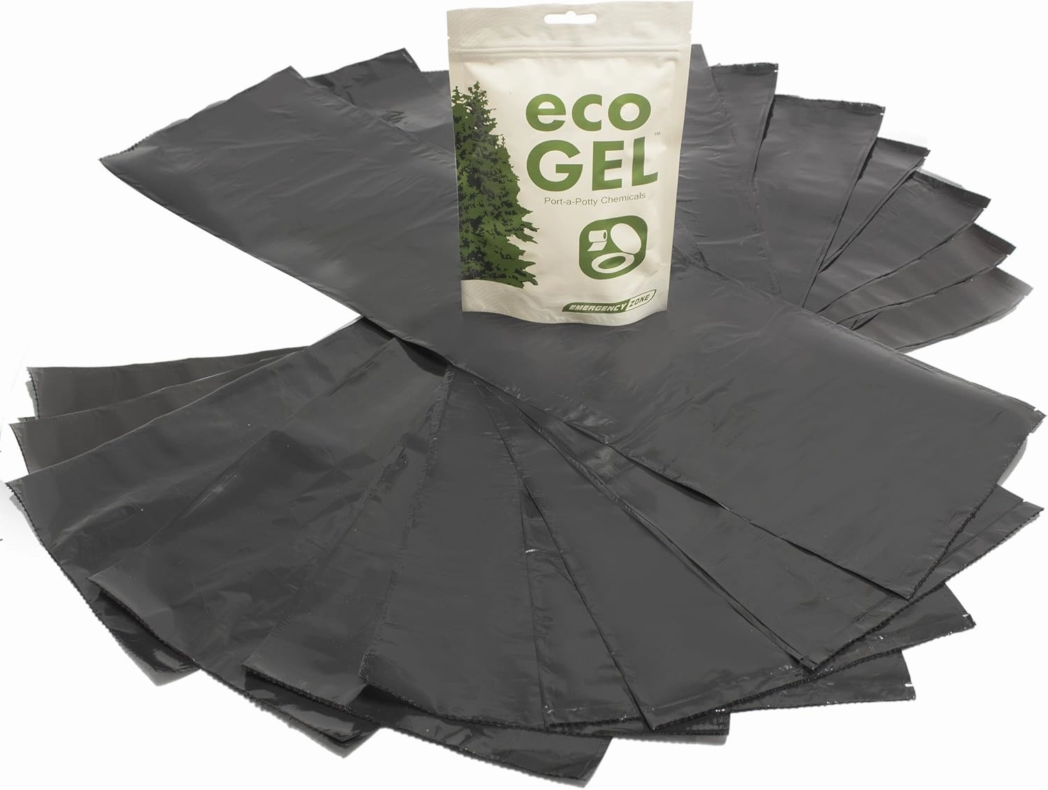 Emergency Zone Eco Gel and Liner Refill Set. Pack of 2