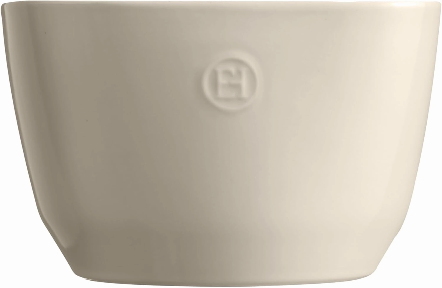 Emile Henry Made in France Ceramic Medium Salad Bowl 8.75"x 8.6"x 5.5"- 3.5Qt |Clay