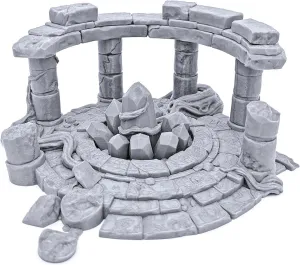 EnderToys Magical Stone Circle by Makers Anvil, 3D Printed Tabletop RPG Scenery and Wargame Terrain 28mm Miniatures