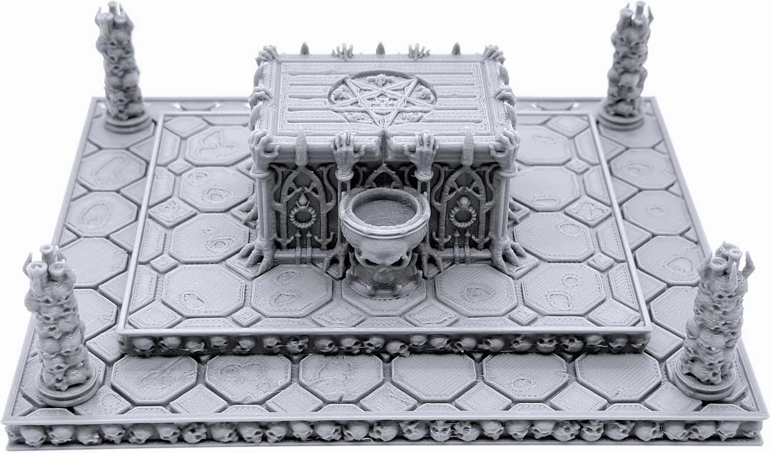 EnderToys Sacrificial Altar by Printable Scenery, 3D Printed Tabletop RPG Scenery and Wargame Terrain 28mm Miniatures
