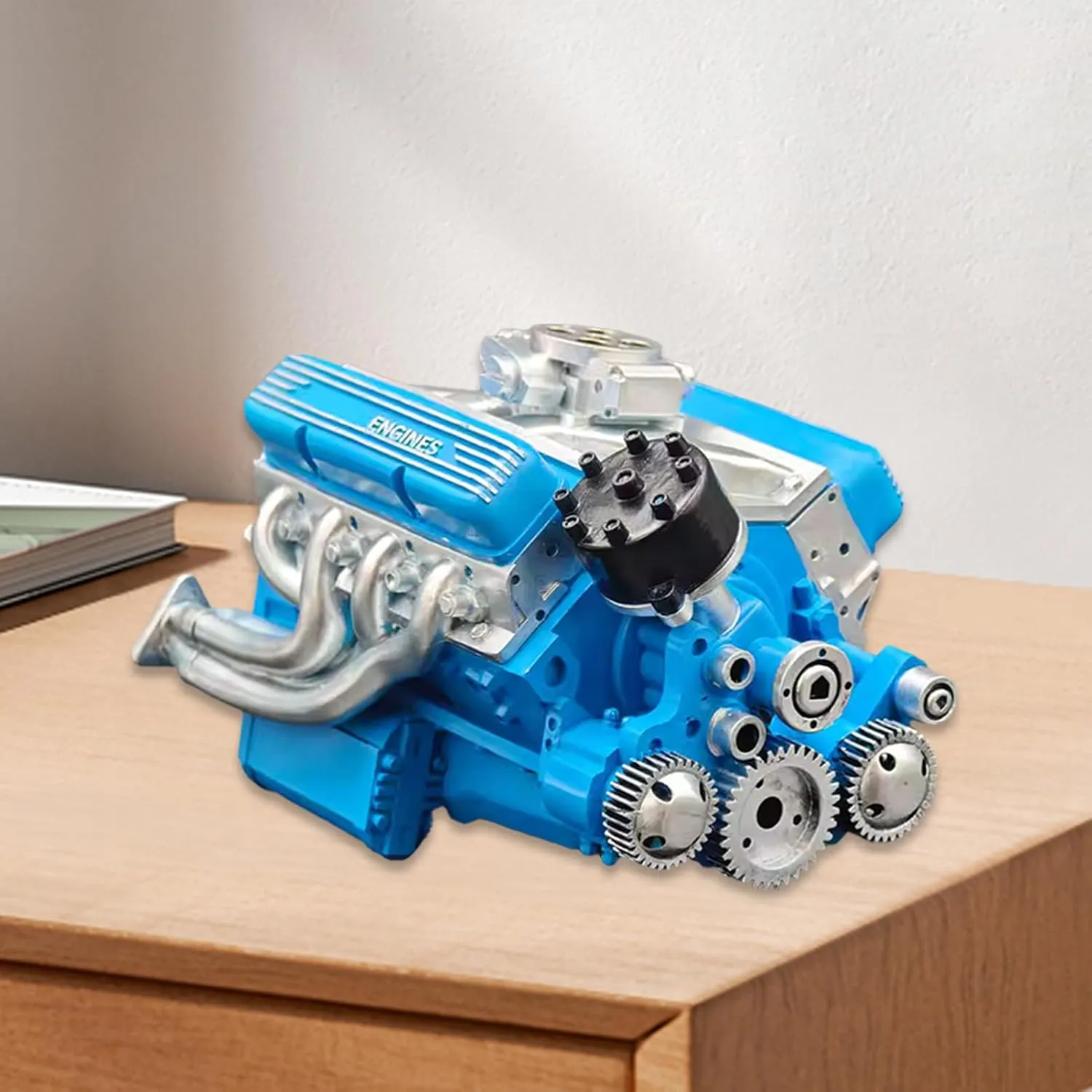 Engine Model Kit - Engine Kit Toy - Creative Resin Craft Desk Ornament for Display Home Garage Birthday Education Classroom Workshop Collector Workplace