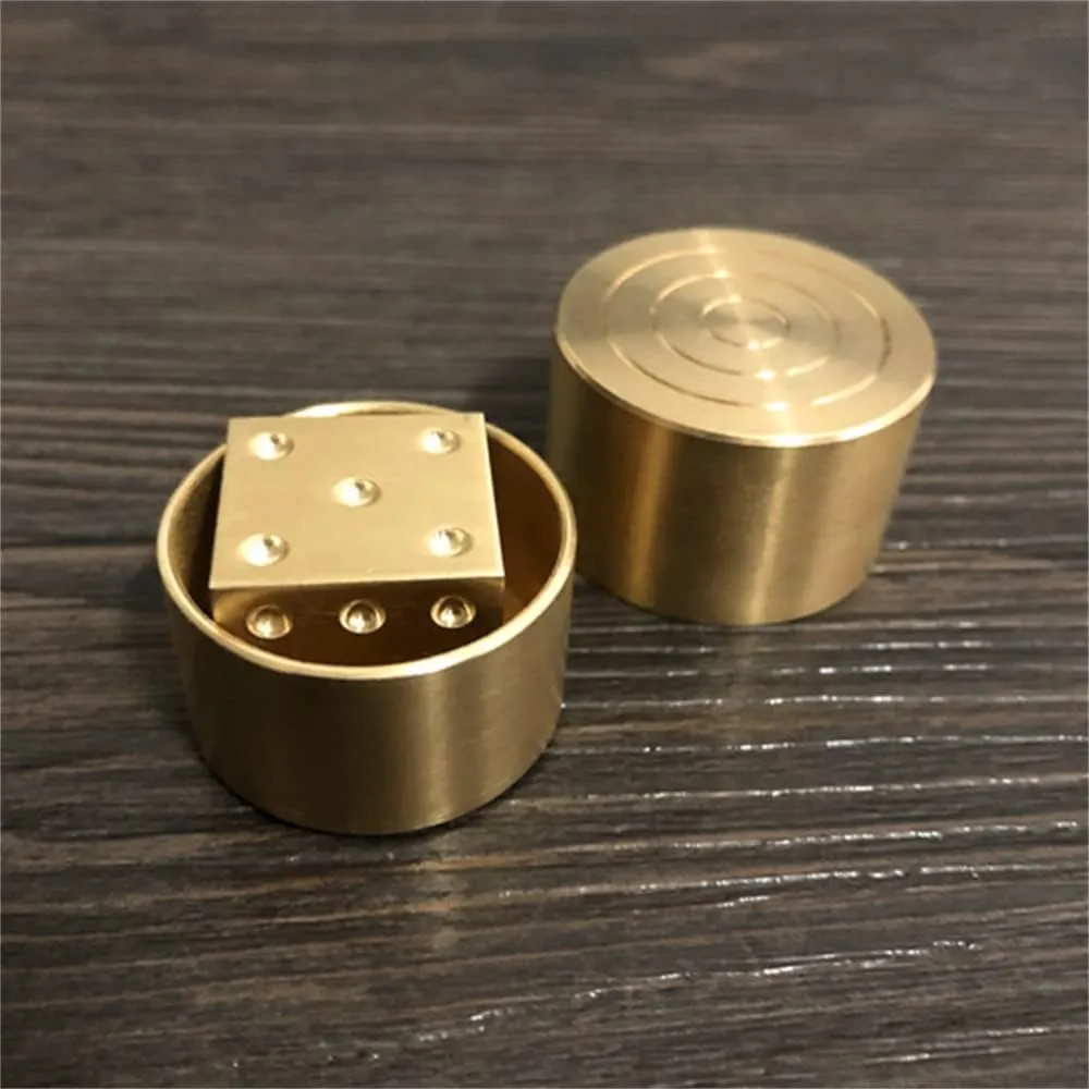 Enjoyer Metal Mental Die Predicted Magic Dice Tricks Dice Gimmick Prediction Magic Props Close Up Magic Mentalism Magician Classic Toys