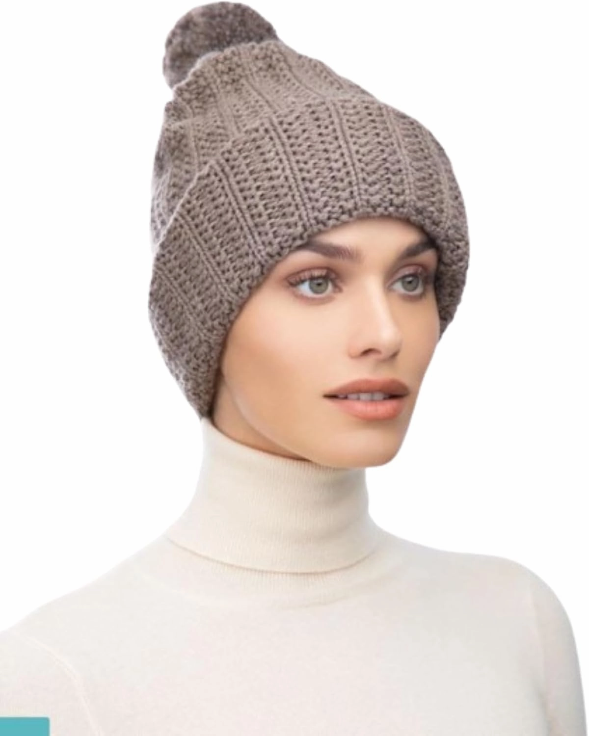 Eric Javits Beanie with Pom Pom