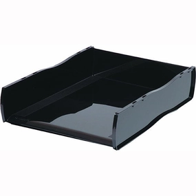 Esselte Letter Tray Front Loading Black - Nouveau Series