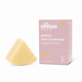 Ethique Gentle Unscented Conditioner Bar with Cocoa Butter - Plastic-Free, Cruelty-Free, Vegan, 2.12 oz - Formerly In the Buff