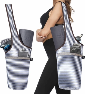 Ewedoos Yoga Mat Bag Yoga Bags with Large Size Pocket and Zipper Pocket, Fit Most Size Mats