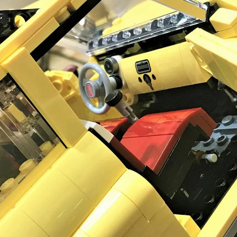 Expert Creator Tech MOC Classic Fiat 500 Car Bricks Toys