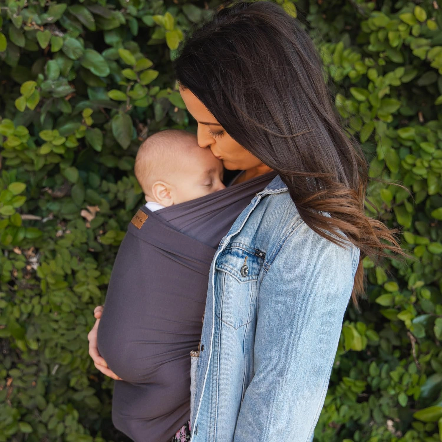 Ezra Baby Wrap - Lightweight Baby Carrier - Slate Grey - Best Baby Wrap for Newborns 0-18 Months - 100% Tencel Modal, Comfortable, Simple, and Hands-Free Babywearing Wraps