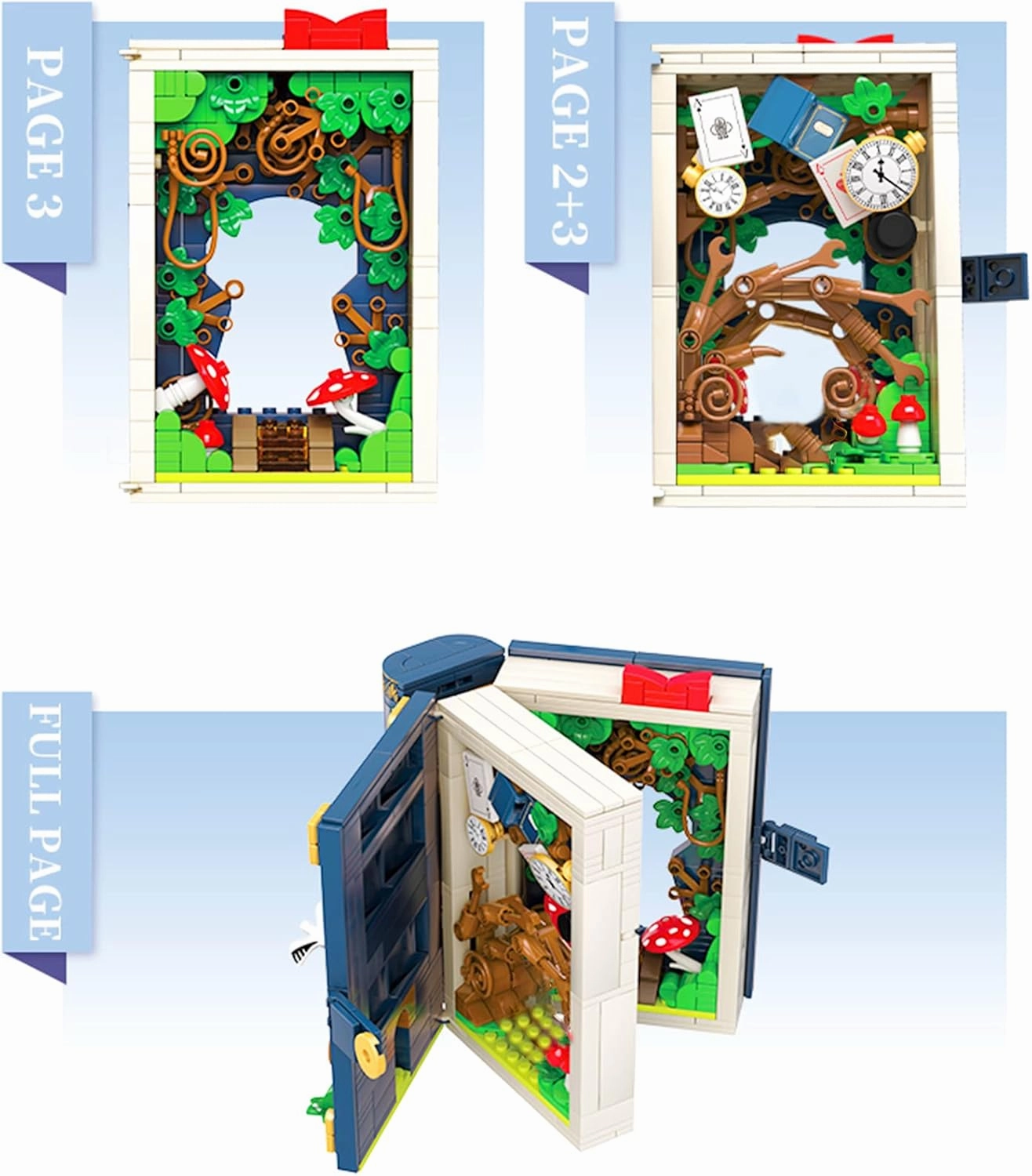 Fairytale Book Building Blocks Set, Building Toys, Educational Toys, Gift for Birthday,Christmas, New Year