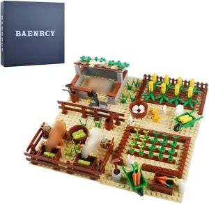 Farm Field Set Building Blocks Plant Animal Crops Building Bricks Kit DIY Building Set Compatible All Major Brands (Animal)