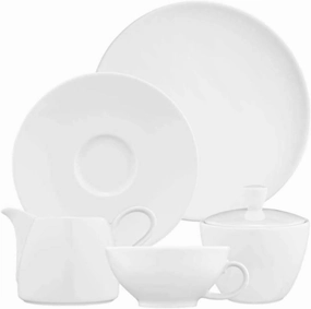 Fashion weiß 20 Piece Tea Set, 6 Personen, White