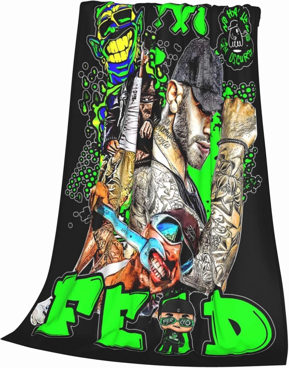 Feidss Musics Ferxxos Fleece Throw Blanket Flannel Air Conditioning Quilt for Couch Camping Travel 50"x40"
