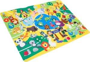 Felt Board Story Set Zoo Theme Preschool Felt Board Early Educational Storytelling Felt Board Interactive Learning Felt Board Wall Hanging Felt Story Board for Preschool Boys Girls US(Animal model)