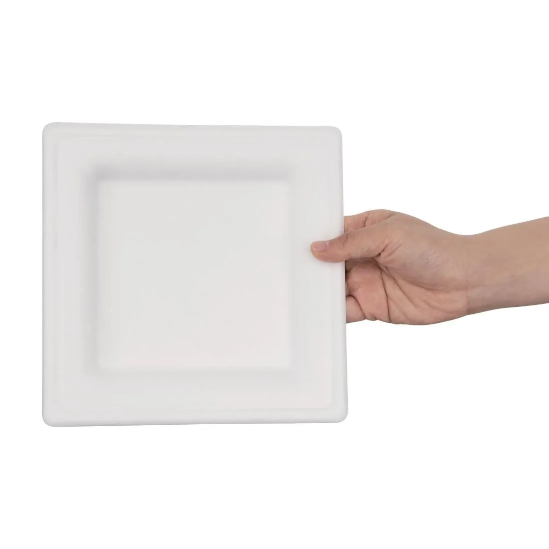 Fiesta Compostable Bagasse Square Plates 204mm (50 Pack)