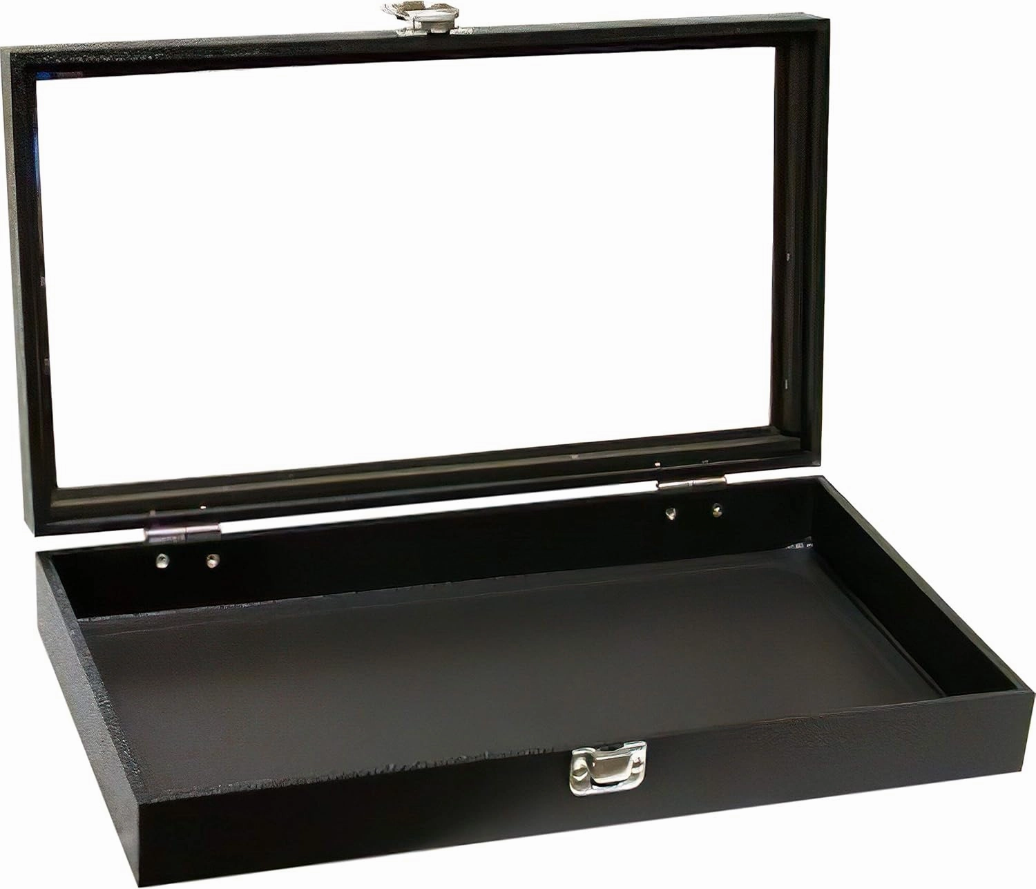 FindingKing 20 Pocket Watch Jewelry White Display & Glass Lid Case