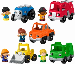 Fisher-Price Little People Toddler Playset Activity Vehicles Set with 10 Toys for Preschool Pretend Play Kids Ages 1  Years