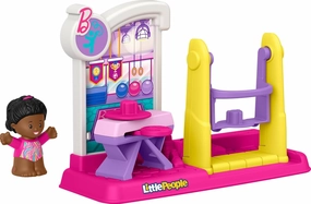 Fisher-Price Little People Toddler Toy Barbie You Can Be Anything Gymnast Playset with Figure for Preschool Pretend Play Kids Ages 18  Months