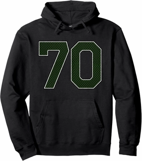Forest Number 70 Athlete Sports Jersey Supporter Fanwear Pullover Hoodie