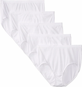 Fruit of the Loom Women's Fruit of the Loom Plus Size "Fit for Me" 5 Pack Original Cotton Brief Panties