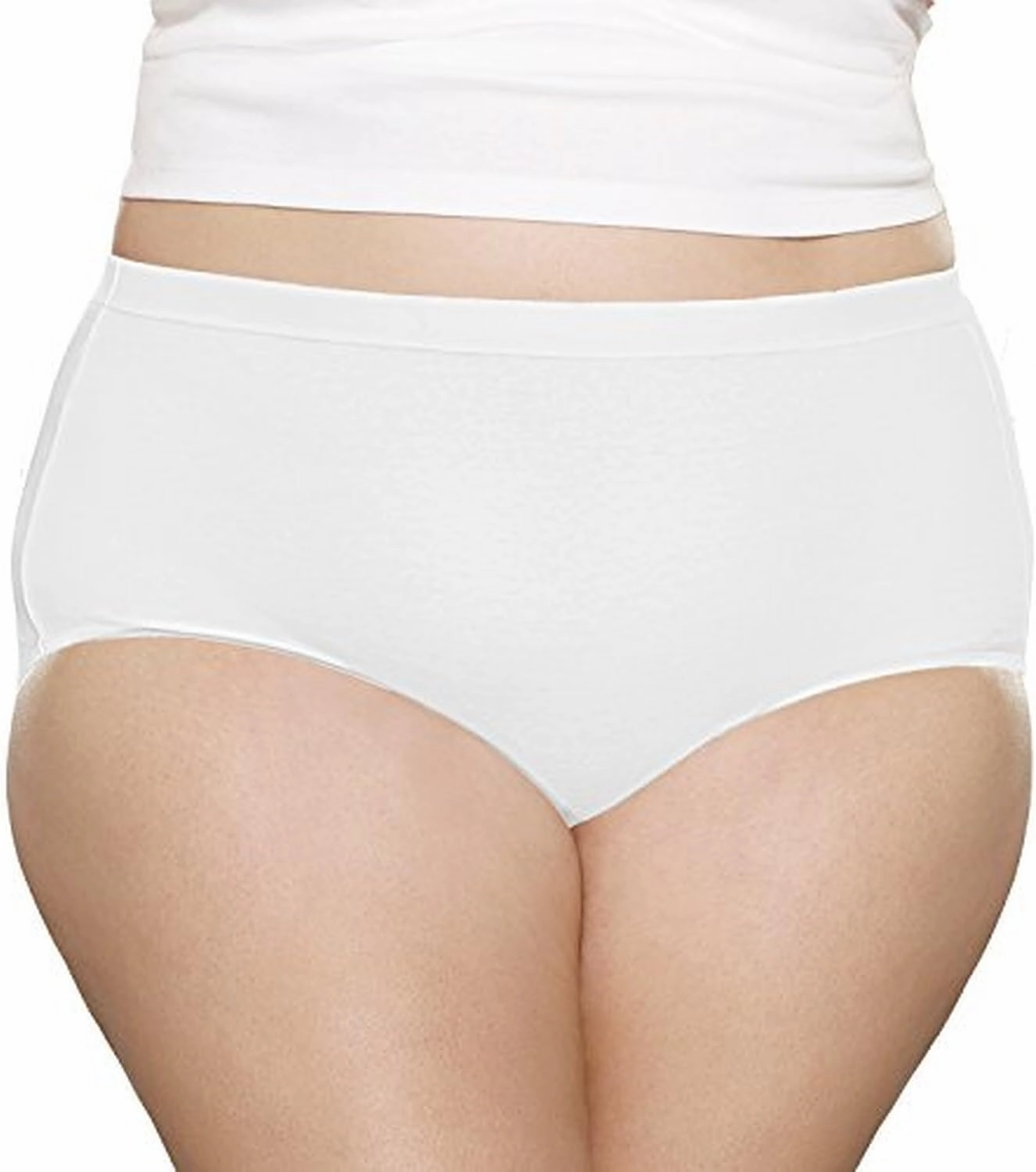 Fruit of the Loom Women's Fruit of the Loom Plus Size "Fit for Me" 5 Pack Original Cotton Brief Panties