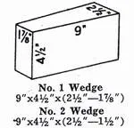 G-28 Soft Brick IFB Insulating Firebrick Wedge #1