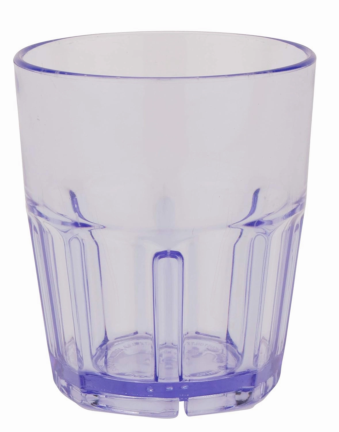 G.E.T. Bahama Heavy-Duty Shatterproof Faceted Tumbler (Set of 4) 12 Ounce Blue | for Restaurants and Home, Dishwasher Safe, BPA Free