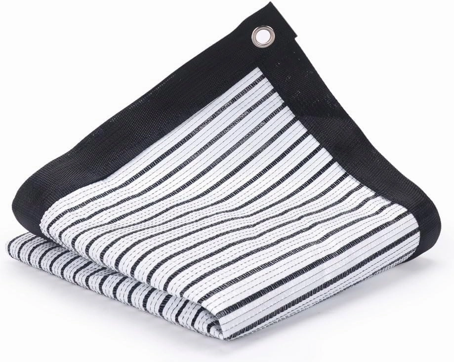 GardenPal 70%-80% Aluminum Foil Shade Cloth Silver Tarps, Shade Cloth Fabric 6.5 * 10ft, Shade Cloth Silver Tarps Fabric Privacy Screen Pet Shade Car Cover Patio Garden Pergola Cover Canopy