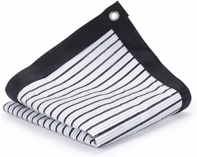 GardenPal 70%-80% Aluminum Foil Shade Cloth Silver Tarps, Shade Cloth Fabric 6.5 * 10ft, Shade Cloth Silver Tarps Fabric Privacy Screen Pet Shade Car Cover Patio Garden Pergola Cover Canopy