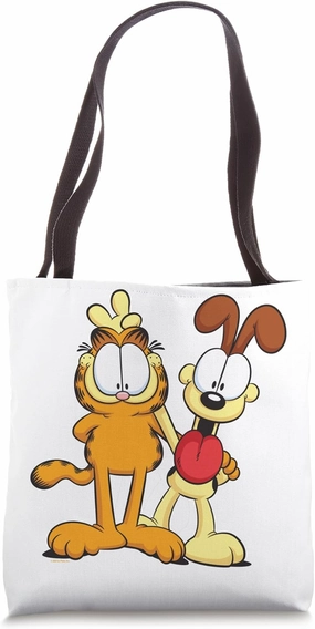 Garfield Classic Odie Smiling Happy Photo Pose Bunny Ears Tote Bag