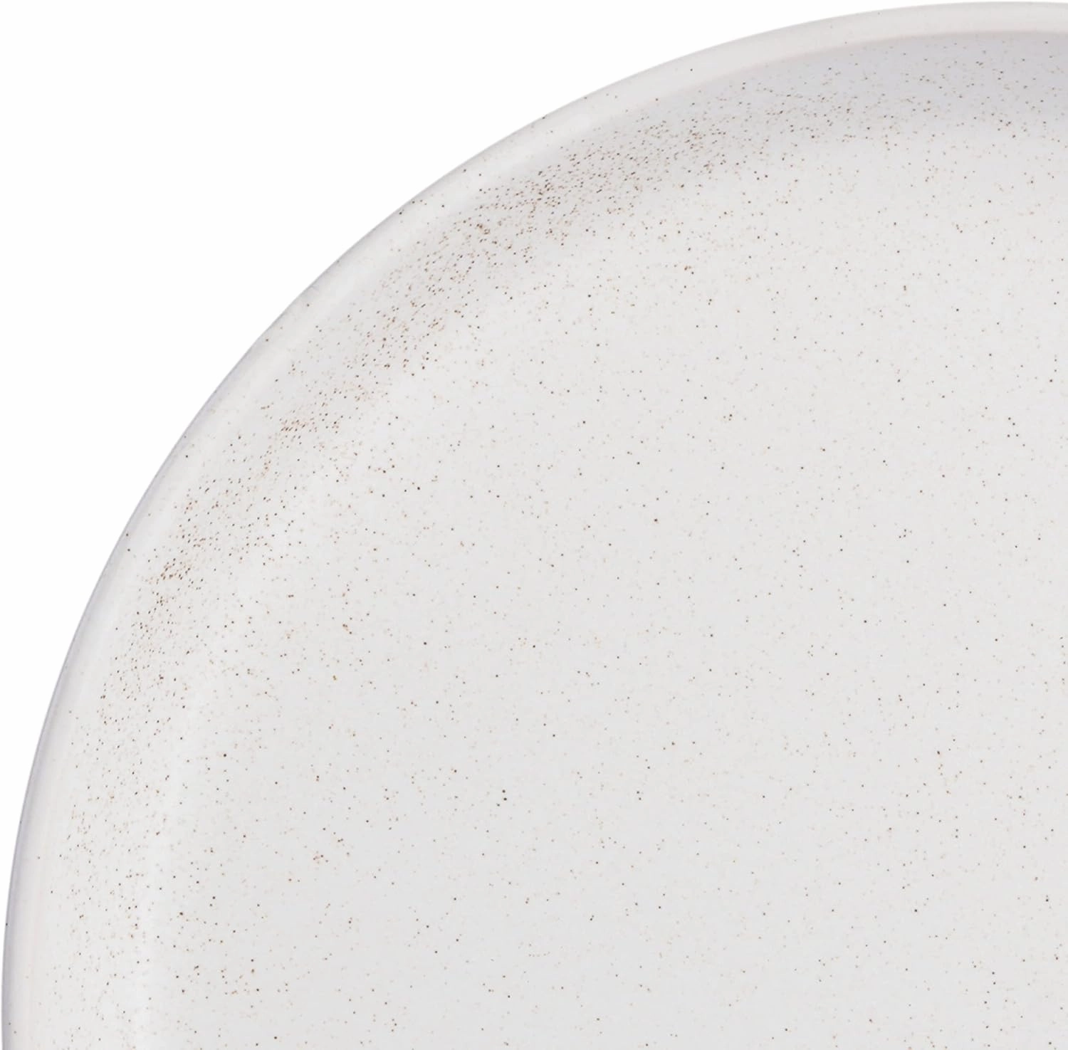 Gibson Soho Lounge Sofia Coupe Stoneware Dinnerware Set, Service for 4 (12pcs), White w/Speckle