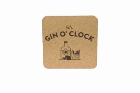 Gin O'Clock Coaster