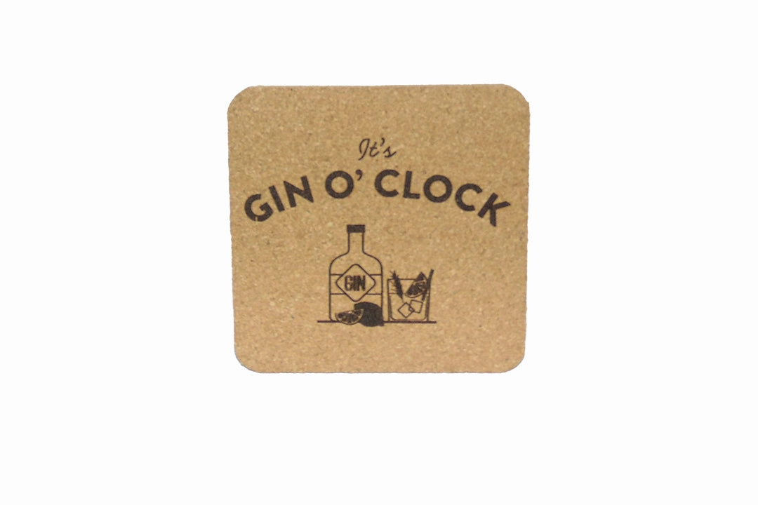 Gin O'Clock Coaster
