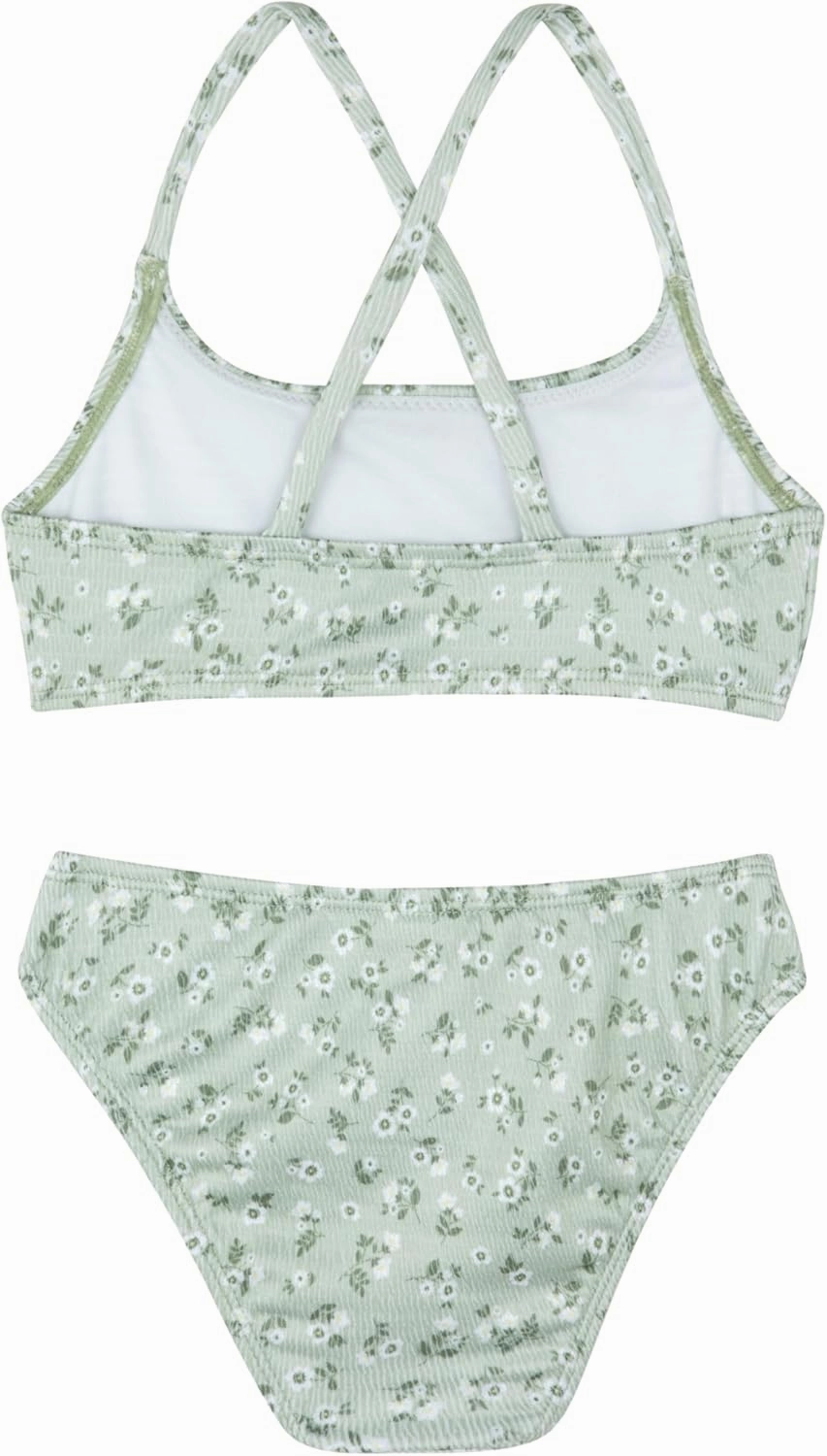 Gottex Kids Ditsy Dream Textured Criss Cross Strap Swim SetChlorine Fade Resistant and Built-in UPF UV 50  Protection