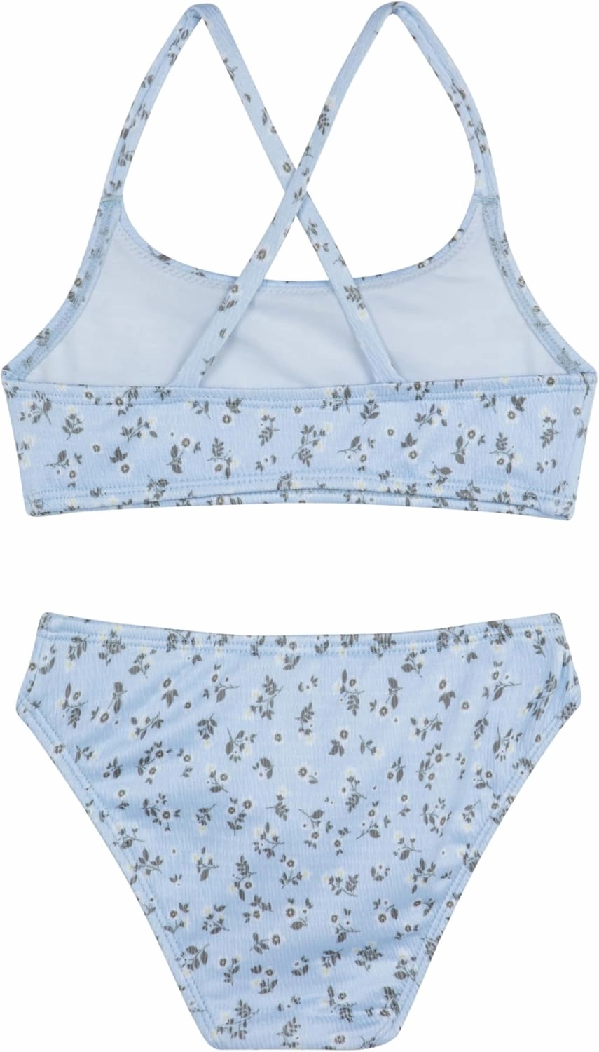 Gottex Kids Ditsy Dream Textured Criss Cross Strap Swim SetChlorine Fade Resistant and Built-in UPF UV 50  Protection